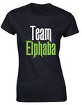 Hippowarehouse Team Elphaba womens fitted short sleeve t-shirt (Specific size guide in description) Black