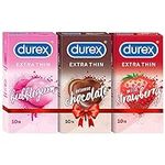 Durex Extra Thin Flavoured Condoms,