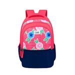 Genie Chevron Backpack for Women - 3 compartments, School Bags for Girls, Stylish and Trendy College Backpacks for Girls, Water Resistant and Lightweight Bags for Office and Travelling Purpose.