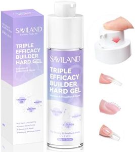SAVILAND Clear Builder Nail Gel: Push-on Builder Gels for Nails Hard Gel Nail Builder In a Bottle Gel with Vitamin E B5 Keratin 50g Nail Builder Base Gel Extension Gel for Nails Strengthen Nail Repair