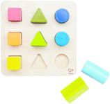 10pc Hape Colour/Shape Sorter Toddler 18m+ Educational Activity Game Wooden Toy