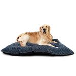 Victoria & Carter Large Dog Bed (102 x 70cm) Ultra Soft Pet Bed, Premium Plush Mattress Cushion For Medium Or Large Size Pets, Can Be Used For Dog Crate. Machine Wash & Dryer Friendly. (Slate)