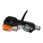 Audio Technica AT-VM95EN/H Headshell/Dual Moving Magnet Cartridge (Black/Orange)