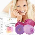 Menstrual Disc | Menstrual Cups | 12hr Reusable Period Discs Silicone Medical Soft Cup | Tampon and Pad Alternative for Teenagers & Adults | Heavy Menstruation Flow | Feminine Care Hygiene Products