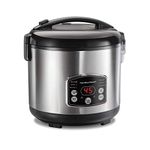 Hamilton-Beach-Digital-Programmable-Rice-Cooker-&-Food-Steamer,-14-Cups-Cooked-(7-Uncooked)-With-Steam-&-Rinse-Basket,-Stainless-Steel-(37548)