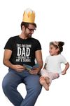 This Awesome Dad Belongs To Personalised Mens T-shirt - Kids Names, Personalized, Father's Day, Christmas Day, Gift To Dad, Daddy T-Shirt