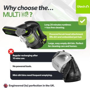Gtech Multi K9 Cordless Handheld Vacuum Cleaner – Pet Hair Removal