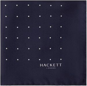Hackett London Men's Small Space DOT Hanks, Blue (Navy/Ivory), One Size