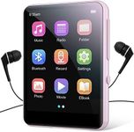 64GB MP3 Player with Bluetooth 5.3, Portable Digital Lossless Music Player with Built-in Speaker, 2.4 in Full Touch Screen, FM Radio, Line-in Voice Recorder, Earphones Included, Support up to 128GB