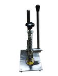 Meezan Mini Hand Press Machine Toggle Action Press, Cap Fitting Machine, Silver Stainlees Steel