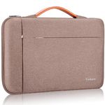 Ferkurn Laptop Case Sleeve Cover Chromebook Case Compatible with Macbook Air/Pro, iPad, Surface Pro, Acer Spin, HP, Dell, ASUS Vivobook, Samsung, Waterproof Laptop Case 15-15.6 inch, Brown