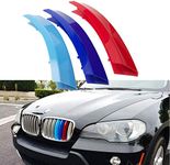 Clip -In Grill Inserts Grille Cover Stripes compatible with X5 E70 07-13, X6 E71 E72 07-11 7 Grilles Beams Bars M Power Sport Tech Performance Styling Tuning