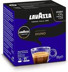 Lavazza, A Modo Mio Espresso Divino, 16 Coffee Pods, with Aromatic Notes of Cocoa and Exotic Fruit, Arabica and Robusta, Intensity 11, Dark Roasting, Persistent Taste, 1 Packs of 16 Pods