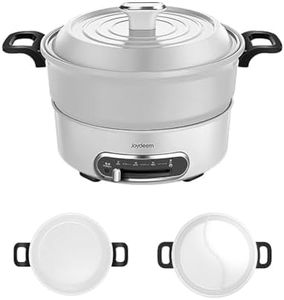 Joydeem 2 in 1 Electric Hot Pot, 3.5L Shabu Shabu Pot with Two Removable Pot, Ceramic Non-stick Coating, 1400W, JD-HG3706W