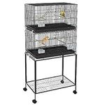 PawHut Double Stackable Bird Cage w