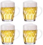 TUSAPAM Dimple Stein Beer Mug Set, 