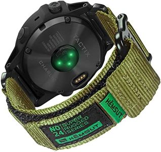 Compatible With Garmin Watch Band, 26mm Width Soft Rugged Nylon Sports Strap for Garmin Garmin Garmin Fenix 5X / Fenix 5X Plus / Fenix 6X / Fenix 6X Pro / Fenix 6X Sapphire / Tactix Delta / Enduro etc.Series, Tough Replacement Band For Men