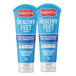 O'Keeffe's Healthy Feet Foot Cream 2pk, Relieves and Repairs Extremely Dry Cracked Feet, Instantly Boosts Moisture, 7 oz / 198 g, Tube, (Pack of 2)