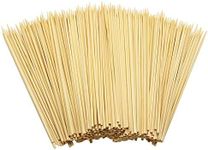 Hysagtek 400pcs Bamboo Skewers Sticks Wooden Kebab Barbecue Stick Skewer 15cm Fruits Sticks Food Picks for BBQ Appetizer Cocktail Kabob Chocolate Fountain