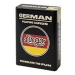 Lingo German Playing Cards in Wayfarer Tin Box | Travel Flashcards | Learn German Vocabulary in A Fun & Easy Way | 52 Essential Translations