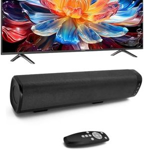 TV Sound Bar,Mini Soundbar, Bluetooth 5.0 Bar Speaker 50W 16'' Compact TV Speaker with Built-in DSP,with ARC/Optical/AUX Connection,3 Equalization Modes,Home Theater 3D Surround Sound