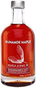 Runamok Maple Syrup Organic Sugarmaker's Cut - Grade A Vermont Maple Syrup, Amber Color, Rich Taste | Pure Organic Maple Syrup & 100% Natural | Classic Breakfast & Pancake Syrup | 12.68 Fl Oz (375mL)