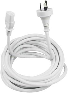 5M Long Computer Power Cable C13 IEC Connector Extension Lead Au 3 Prong Computer Power Cable Australia 5m White