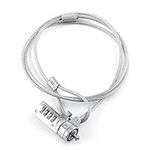 Laptop Cable Lock, Combination Security Lock Cable for Notebook PC, Chain Theft Deterrent 4 Digit Password(Silver, 43.3 Inch)