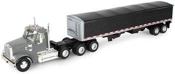 Ertl Freightliner 122SD Semi Truck Toy - 1:32 Scale - Includes Toy Truck and Functional Grain Trailer - Construction Truck Toys - Toddler Toys Ages 3 Years and Up