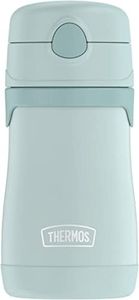 THERMOS Baby 10 Ounce Stainless Steel Vacuum Insulated Straw Bottle, Mint