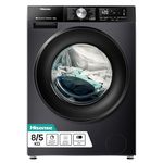 Hisense 3S Series WD3S8043BB3 Wifi Connected 8Kg and 5Kg Washer Dryer with 1400 rpm - Black - A-D Rated