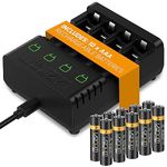 Venom Rechargeable Battery Charging Dock plus 10 x AAA Batteries