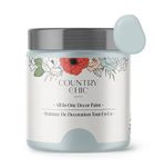 Country Chic Paint - Chalk Style All-in-One Paint for Furniture, Home Decor, Cabinets, Crafts, Eco-Friendly, Matte Paint - Belle of the Ball [Light Blue] Pint 16oz/475ml