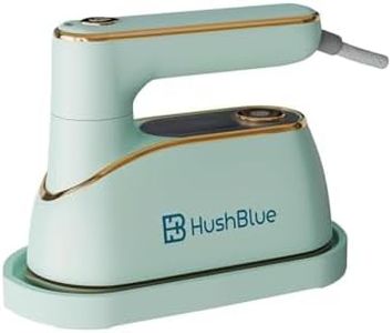 HushBlue Handheld Garment Steamer for Clothes 2 in 1– Ultra Fast 15s Heat-Up 1200W| Portable, Foldable & Lightweight Garment Steamer | Vertical and Horizon Use | Compact Travel Friendly