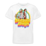 Spreadshirt Stranger Things Max and Eleven Stupid Boys Teenage T-Shirt, 152/164 (12-14 Years), White