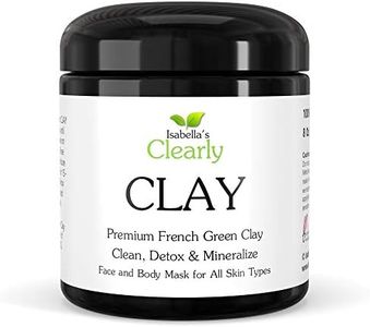Clearly CLAY, Deep Pore Cleansing, Moisturising, Skin Softening Face Mask | 100% Pure French Green Clay for Acne, Blackheads, Dry Skin, Oily Skin, Aging | Non Drying Natural Mineral Clay (Bulk)