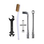 TESSERACT 3D Printer Cleaning Tool Kit | Maintenance Kit for 3D Printer Hotend | Nozzle Changing Tool Set (Quantity 1, Contains- MK8 MK10 Wrench + Mini Cross Socket + Nozzle Brush + 6mm 7mm L Spanner)