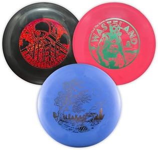 DOOMSDAY DISCS Disc Golf 3-Disc Set in Grippy Plastic | Includes Bleak Putter and Wasteland Midrange and Lockdown Driver for Seasoned Players