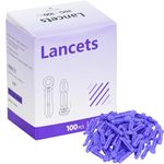 Lancets for Blood Test 30 Gauge Blood Sugar Lancets 100 Count Disposable Twist Top Lancets Sterile Diabetic Lancets for Glucose