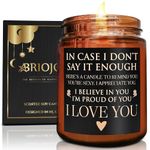 Briojoy Couples Gifts for Her Him - Anniversary Candles for Women Girlfriend Boyfriend - Birthday, I Love You, Romantic Gifts for Men Husband Wife - Wedding Engagement, Valentines Day - Scented Candle