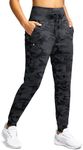 Soothfeel Womens Joggers Pants with Pockets High Waisted Sweatpants Athletic Leggings for Workout Running Yoga Camo S