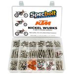 Specbolt Fasteners Nickel Wurks Bolt Kit for KTM and Other Euro Motorcycles and Off-Road Dirt Bikes