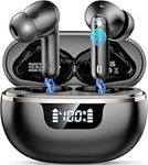 Wireless Earbuds, 2026 Bluetooth 5.4 Headphones Deep Bass, 45H Playtime In Ear Earphones HiFi Stereo, Ear buds with 4 ENC Noise Cancelling Mics, IP7 Waterproof Earbuds with LED Display, Fast Charging