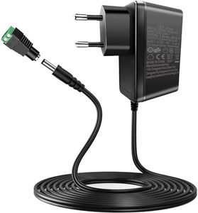 Adattatore di Alimentazione DC 12V 2A 24W,AC 100-240V a DC 12V per Strisce LED, Radiosveglia, Scanner, Aspirapolvere, Router