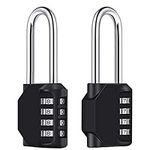 Combination Padlock, [2.6 inch Long Shackle] [2 Pack] Diyife 4 Digit Locker Lock Weatherproof Lock Outdoor Combination Lock for School Gym Locker, Toolbox, Fence, Hasp, Cabinet, Shed, Garage, Cabinet