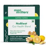 Man Matters NoBloat Gut health Blend for Gut Health, Better Digestion & Immunity | Relieves Bloating & Improves Metabolism | 5 Billion CFU | 15 Sachets