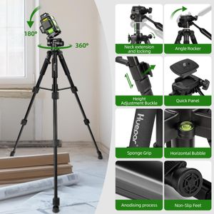 Huepar 360° Laser Level with Adjustable Tripod – Precision Tool