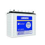 Luminous Solar LPTT12200L 200 Ah Tall Tubular Inverter Battery for Home, Office & Shop with 36 Months Warranty (White Container & Black Cover)