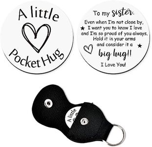 To My Sister Gifts from Sister Long Distance Relationship Gifts for Women Her Proud Sister Gifts Pocket Hug Token Keychain Accessories for Women Teen Girls Graduation Wedding Birthday Gifts for Sister