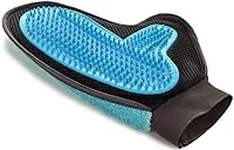 2-in-1 Pet Glove: Grooming Tool + Furniture Pet Hair Remover Mitt - for Cat & Dog - Long & Short Fur - Gentle Deshedding Brush - Rubber Tips for Massage - Soft Groomer Mitt - Your Pet Will Love It
